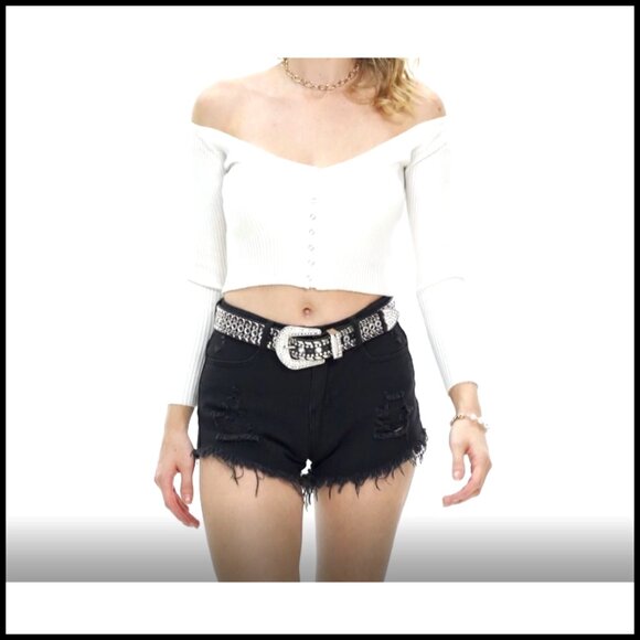 Rhinestone Western Belt Studded Sparkling Cowgirl Style for Jeans Dresses